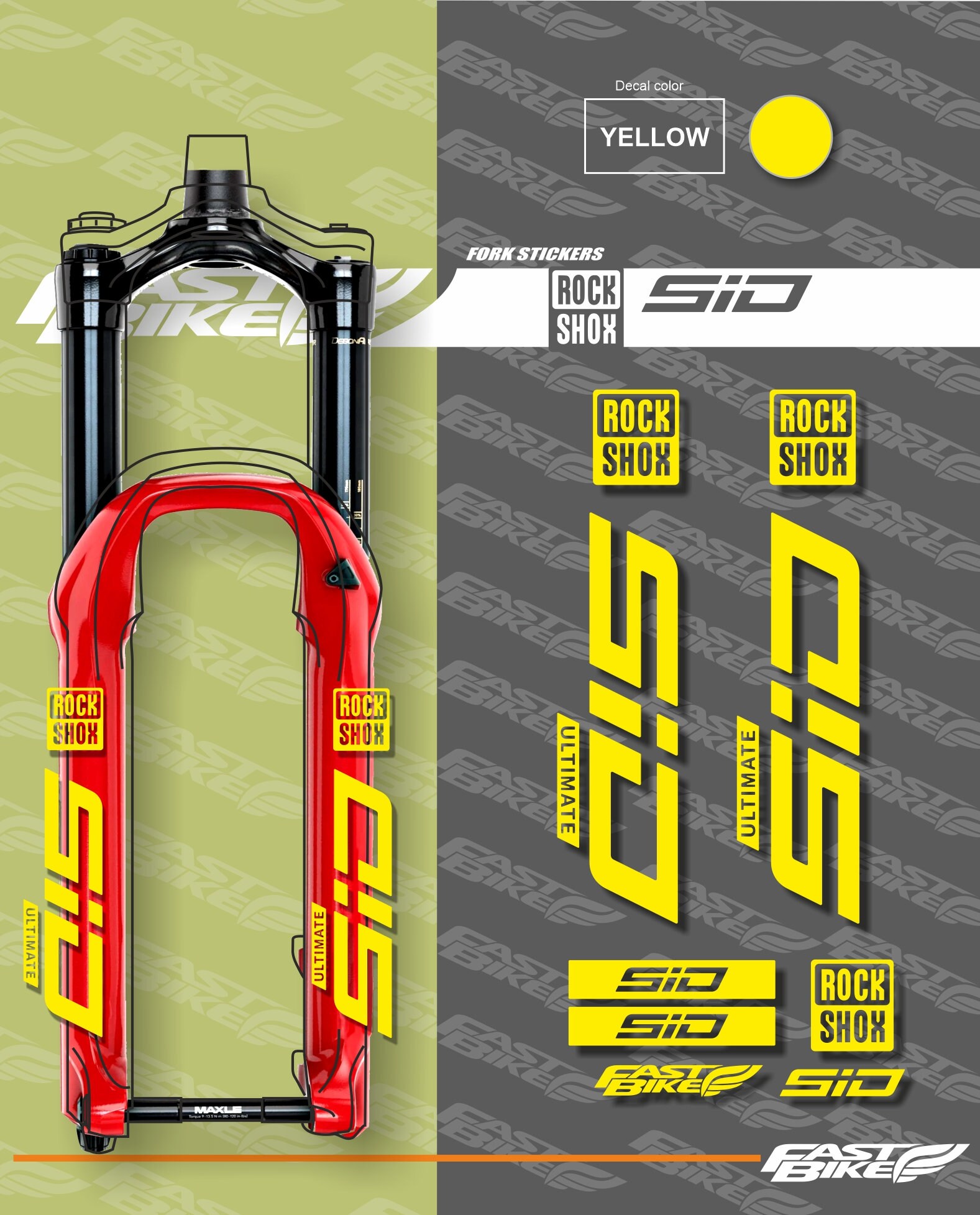 Rock Shox SID ULTIMATE デカール バイクフォーク - Etsy 日本
