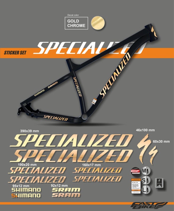 Specialized Decal Stickers on Bike. Specialized Decals Etsy