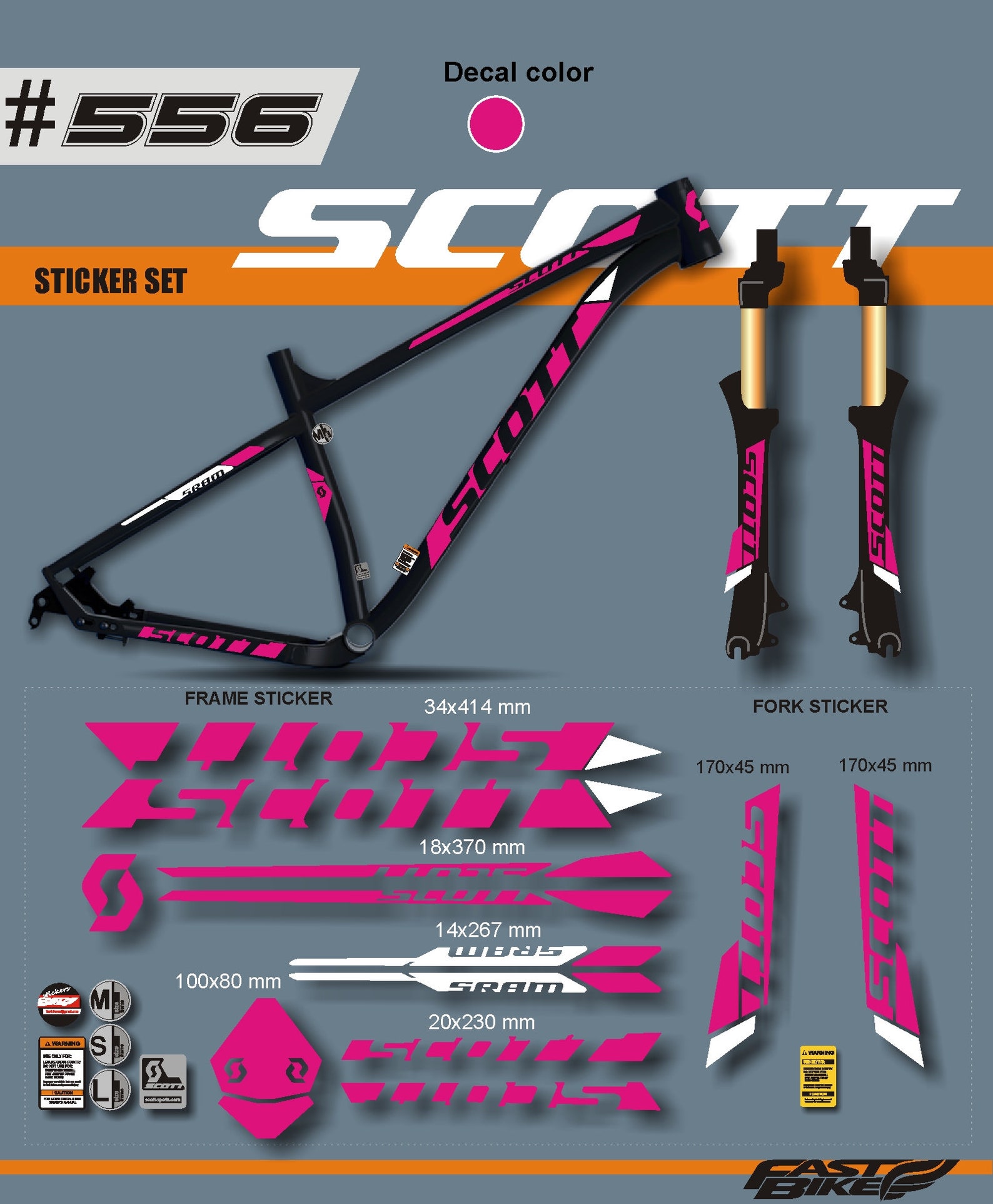 scott stickers bikes