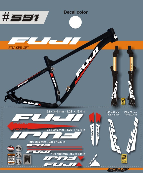 fuji bike stickers