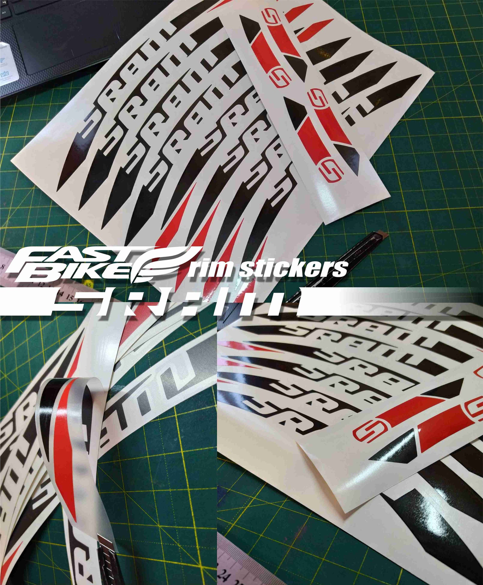 Custom Made Sram Bike Rim Decal Stickers. Sram Stickers on Etsy