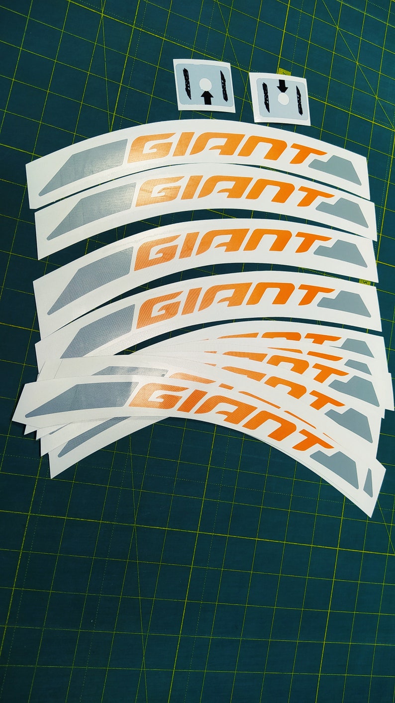GIANT Bike rim stickers Etsy