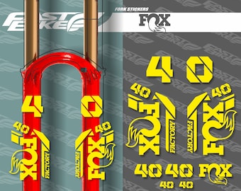 Fox 40 デカールステッカー 自転車フォーク