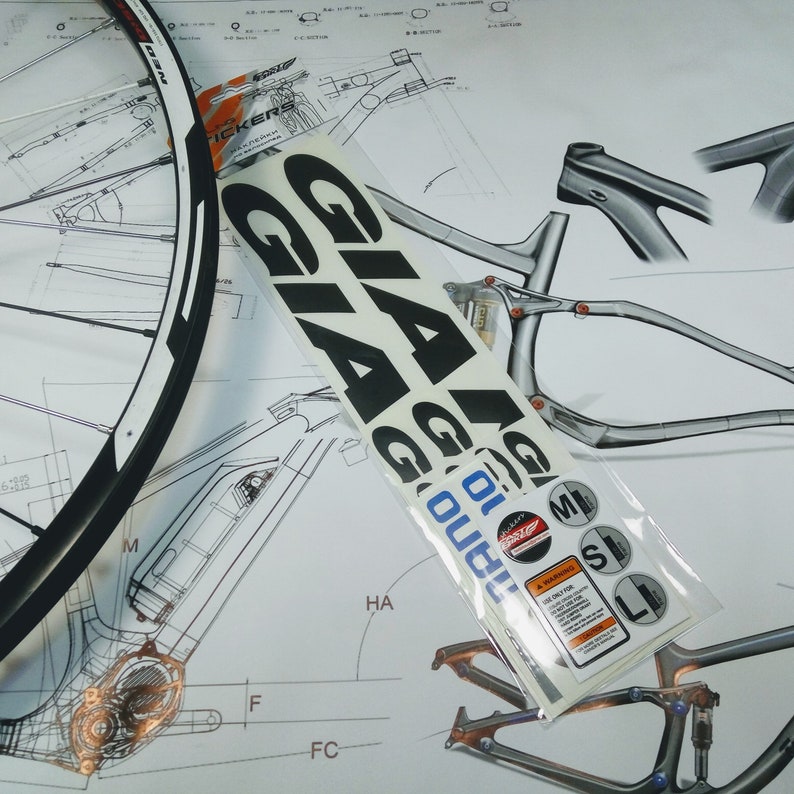 GIANT Bike stickers Bike Frame Stickers Bike accessories Etsy