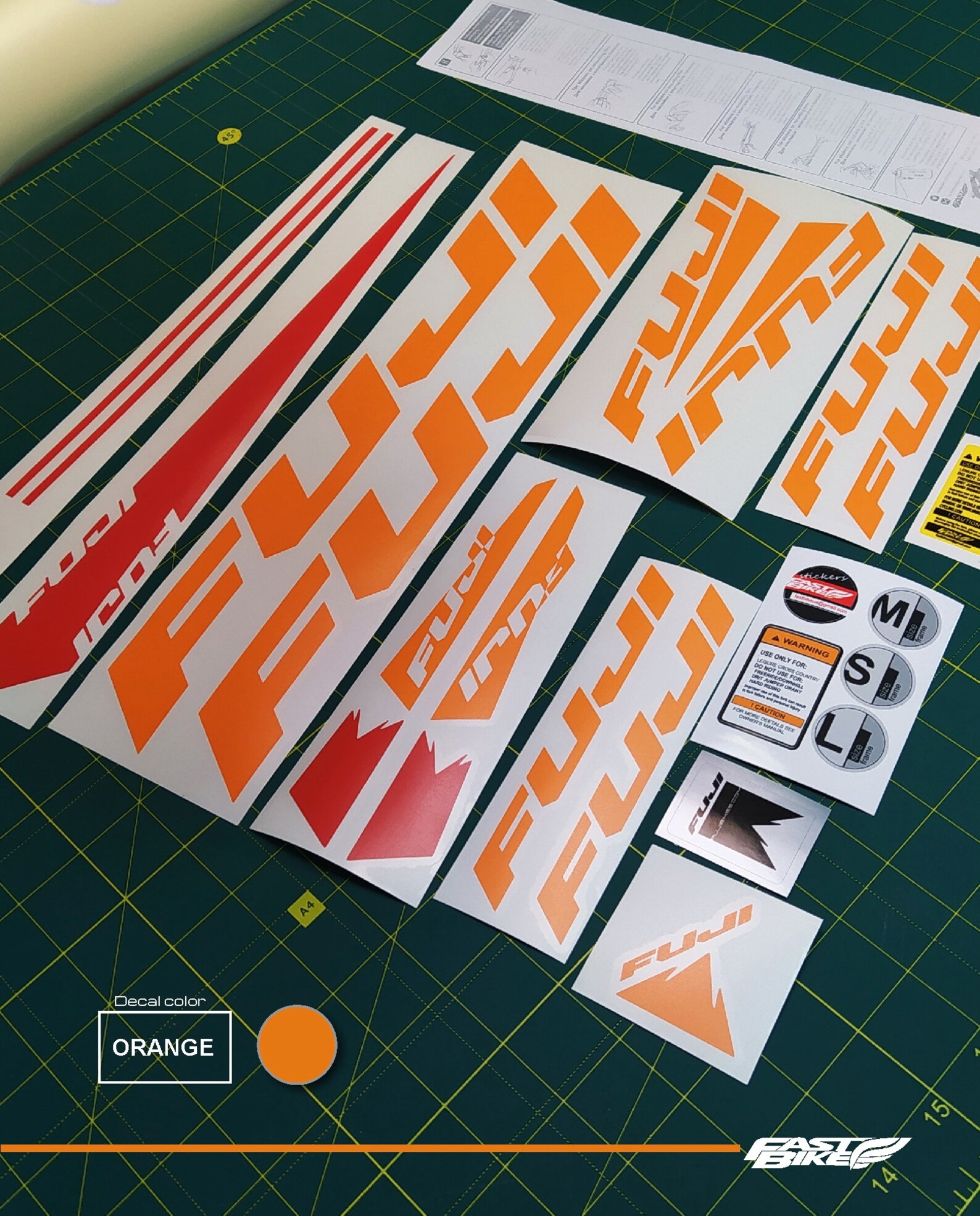 fuji bike stickers