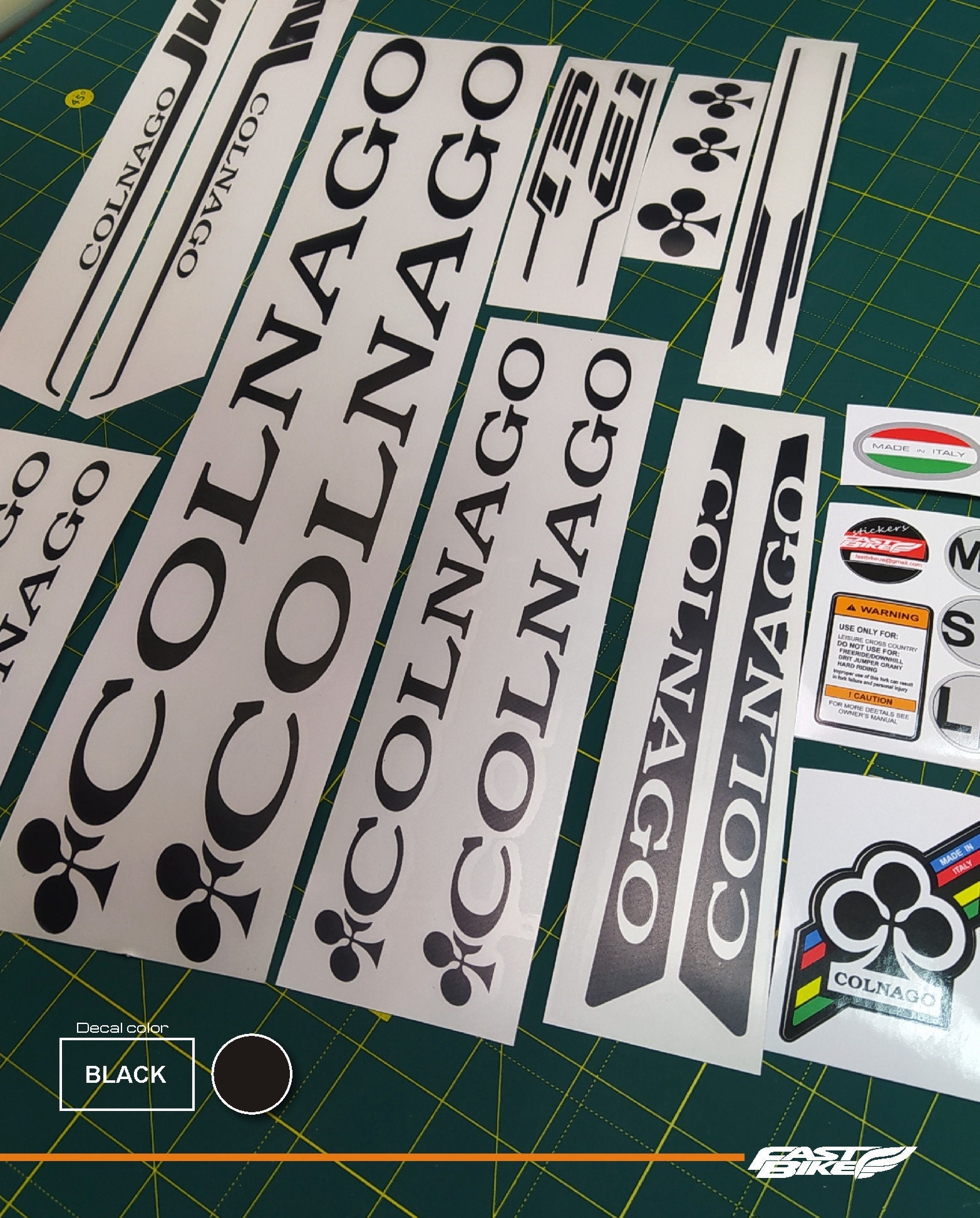COLNAGO decal stickers on bike. Colnago decals Etsy