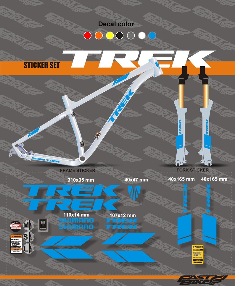 trek bike stickers