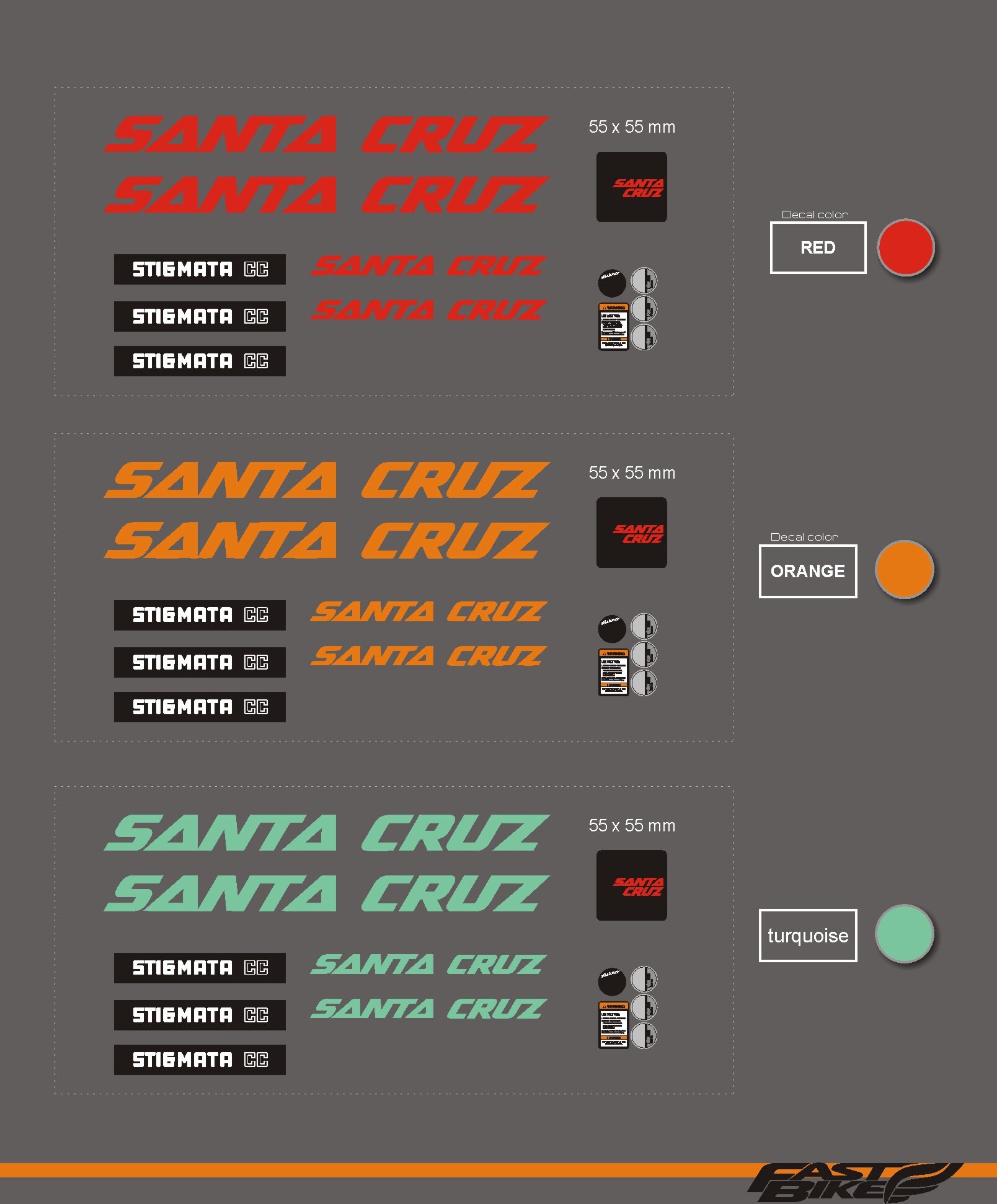santa cruz bicycles stickers