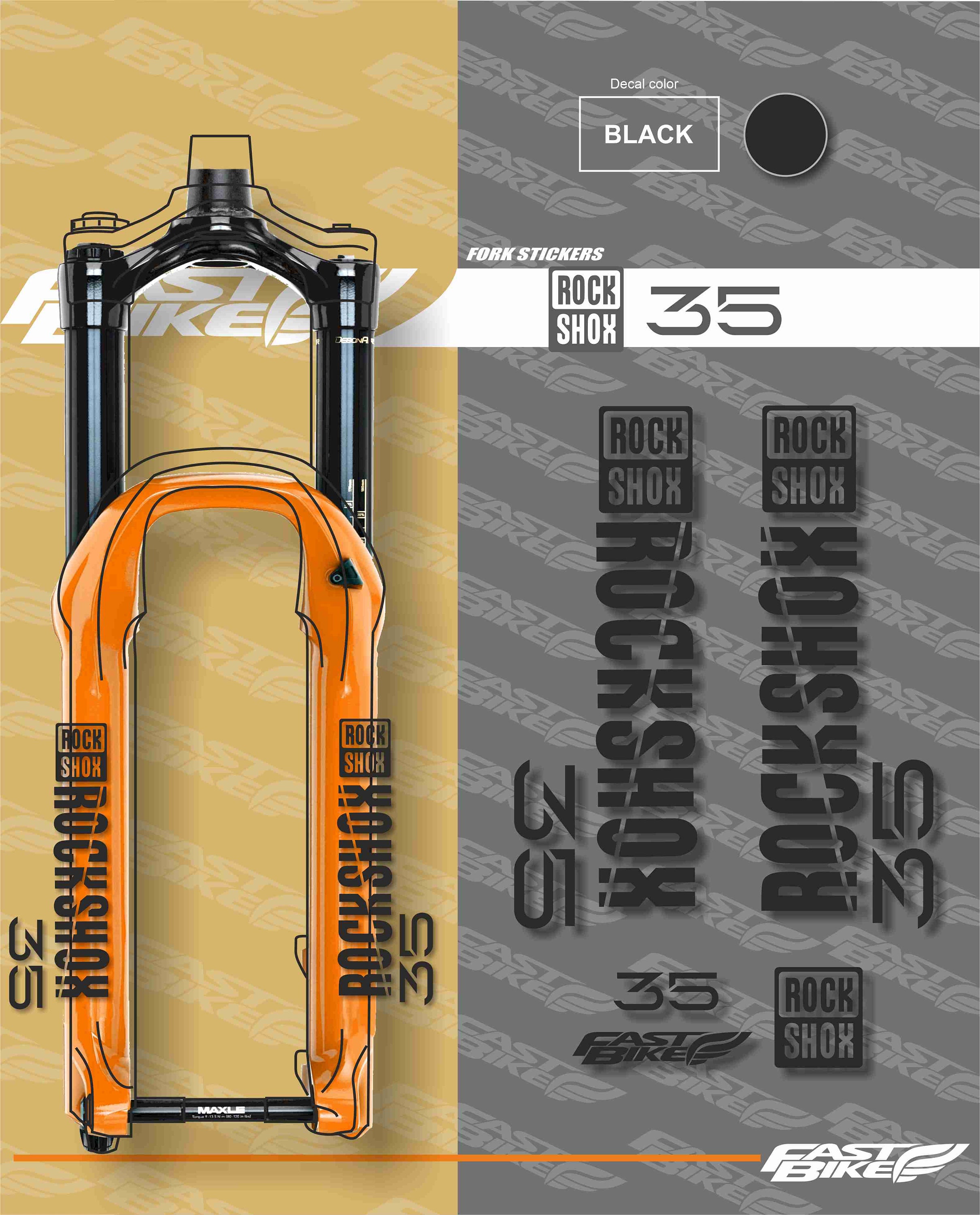 Decal shop fork rockshox