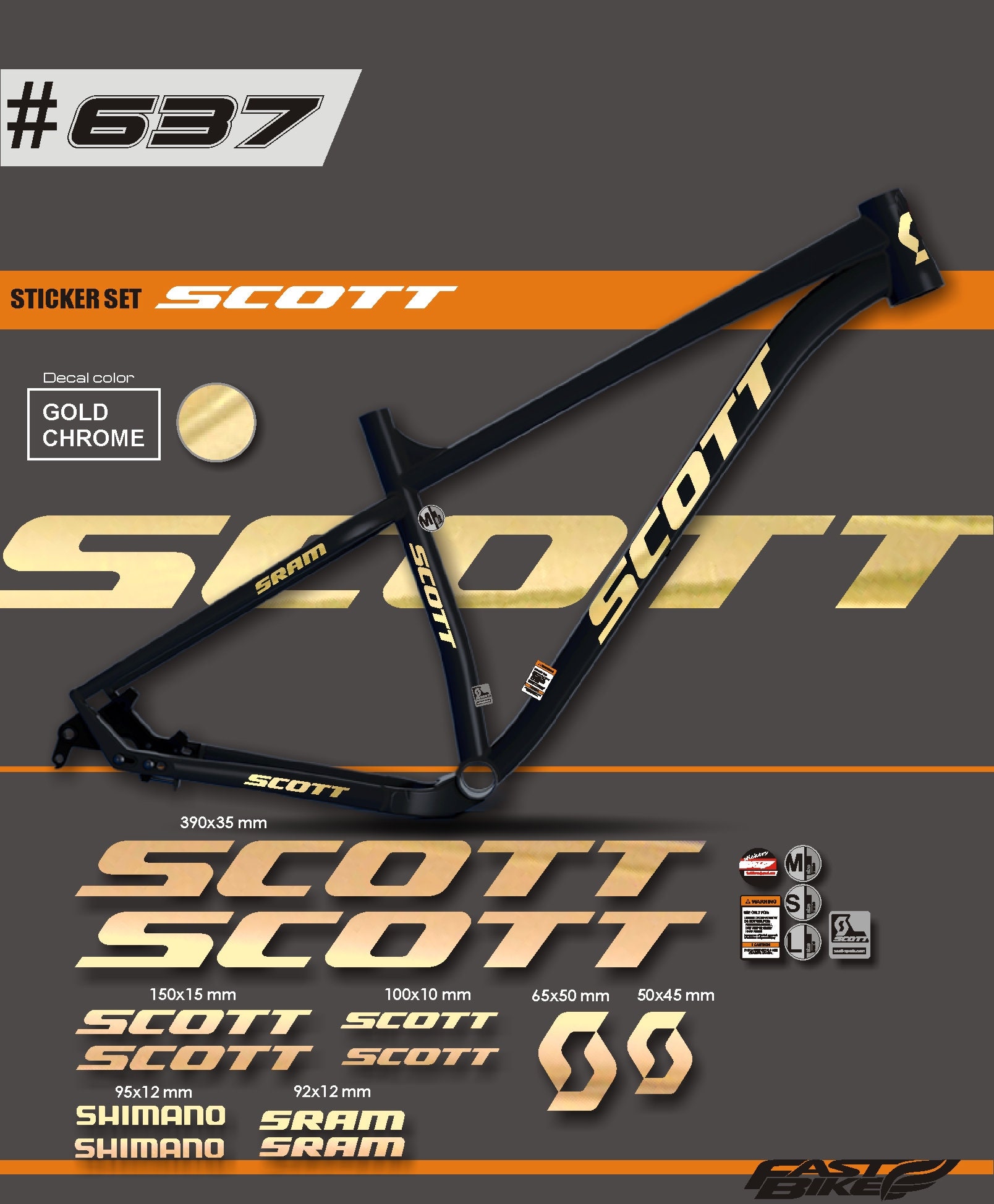 scott stickers bikes