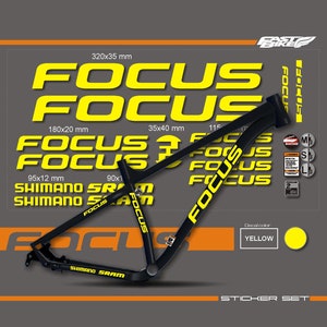 Custom made Focus bike decal stickers