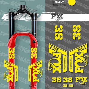 Fox 38 Performance Decals Stikers