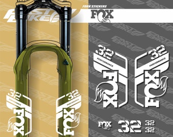 Fox 32 パフォーマンス デカール ステッカー