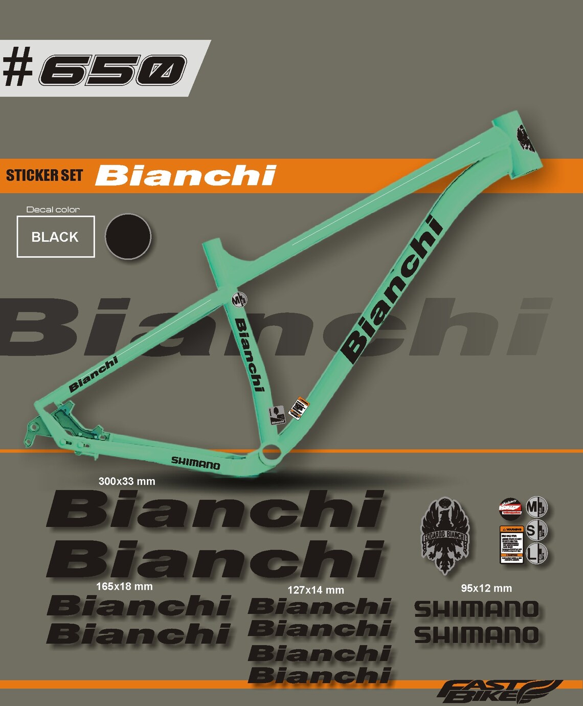 bianchi bike stickers