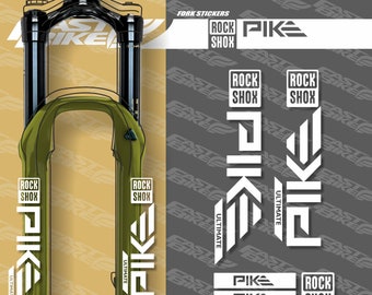 Garfo de bicicleta Rock Shox Pike ULTIMATE 2022 com decalque
