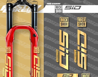Stickers Fourche Rockshox SID Ultimate – Transparent/argent Chrome – Neuf