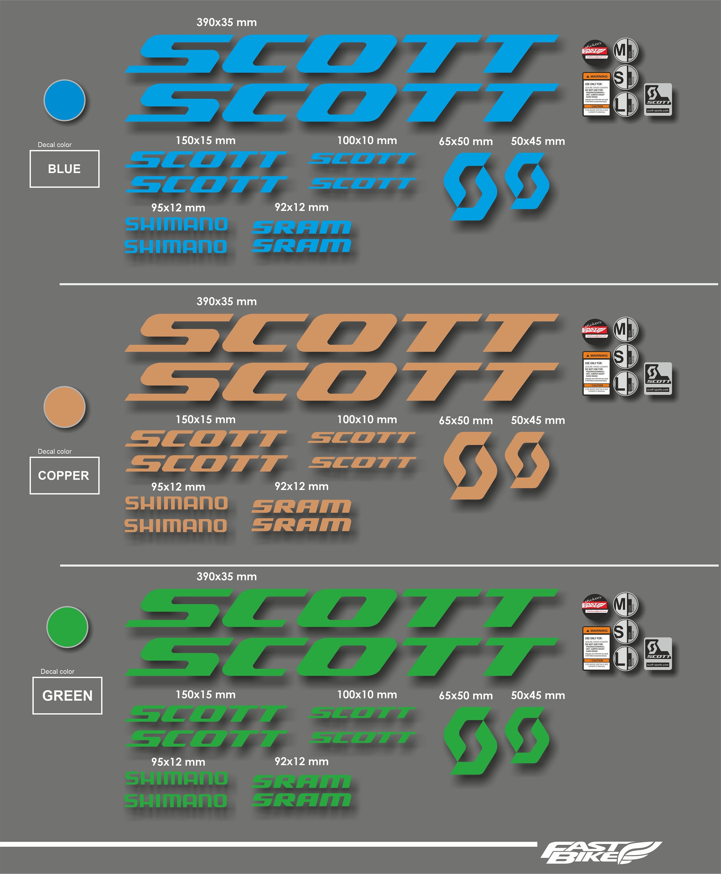 Autocollant Scott Die-Cut - Décalcomanie Vélo - Sticker Personnalisable