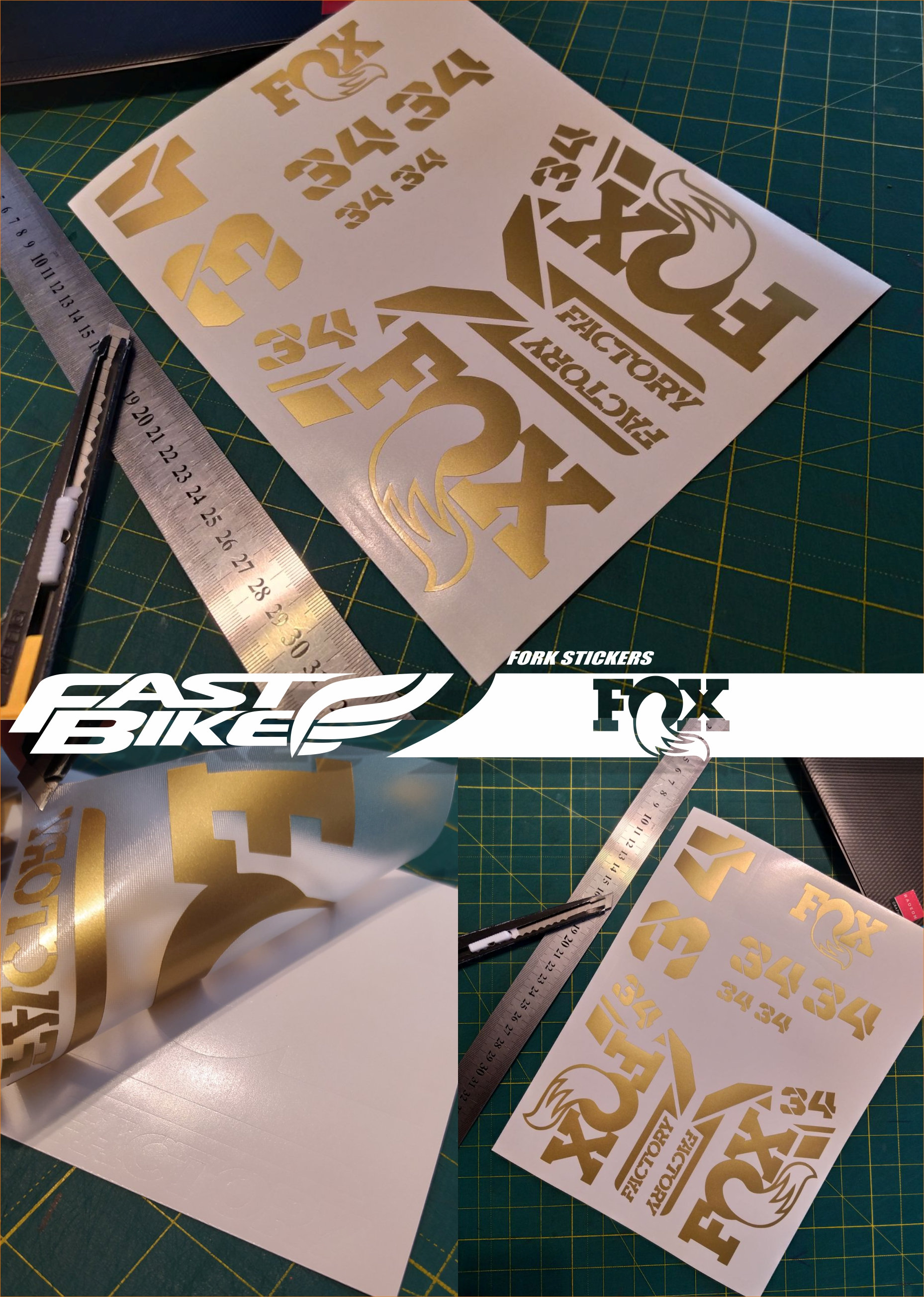 Fox 34 Decal Stickers Bike Fork - Etsy