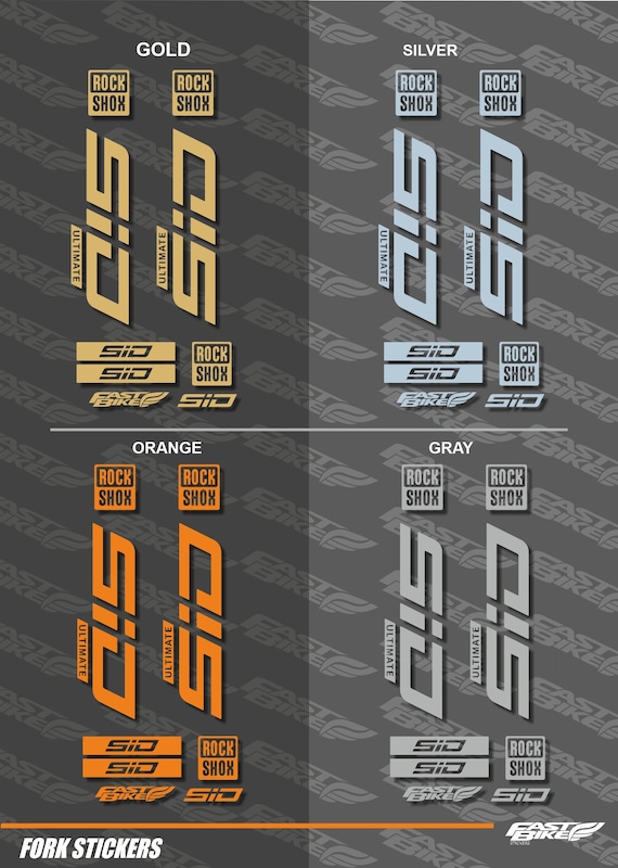 Adesivos de Customização RockShox Sid SL Select+ – Mod. 2021/2022/2023 Adesivos de Customização RockShox Sid SL Select+ – Mod. 2021/2022/2023