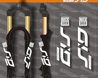 Stickerstickers Rock Shox SID-fietsvork