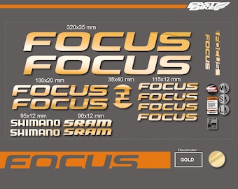 Custom made Focus bike decal stickers
