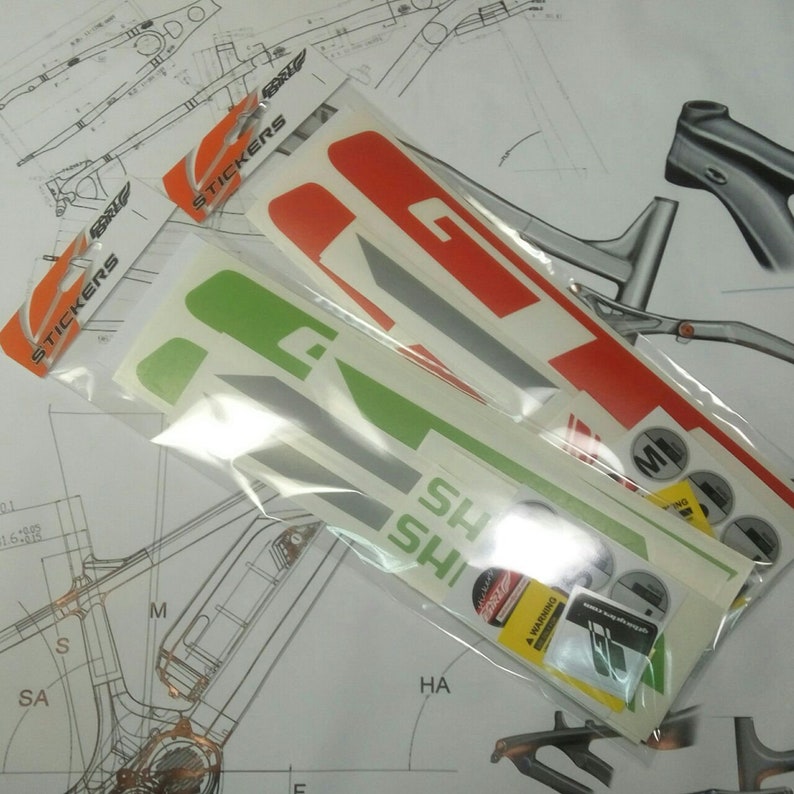 GT Bike Frame Stickers Pegatinas bicicletas Accesorios de Etsy