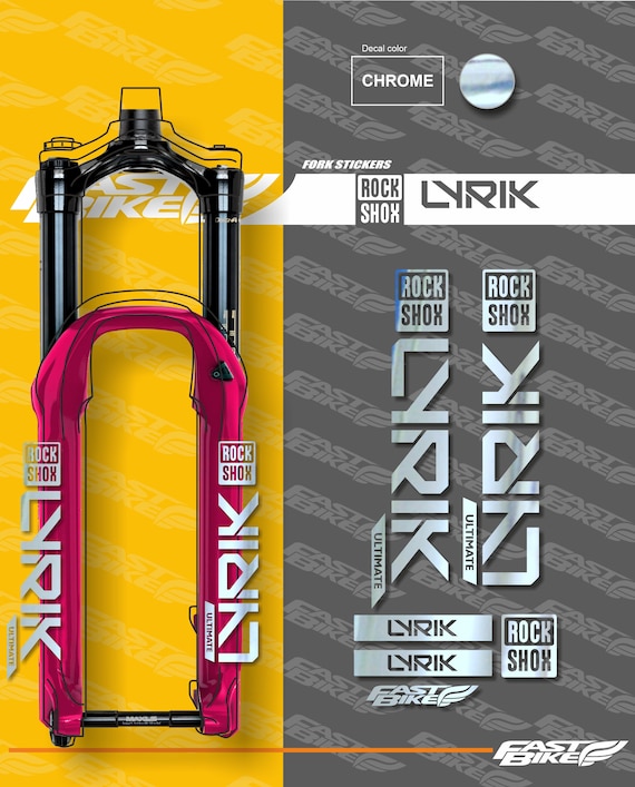 Autocollants Fourche Rock Shox Domain 2022 - Neufs
