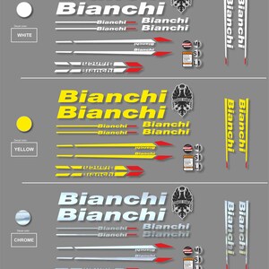 bianchi bike decals