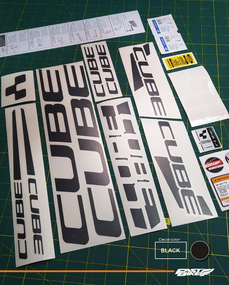 cube bike decals