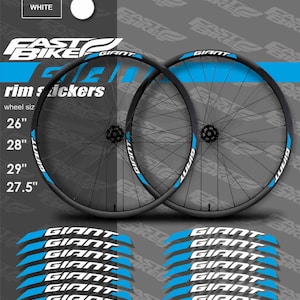 Custom Made GIANT Bike Rim Stickers - Etsy
