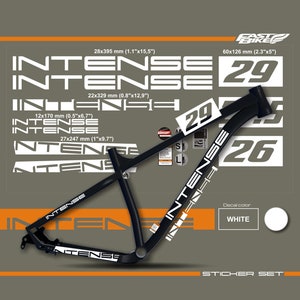 Custom made  Intense Bike decal stickers