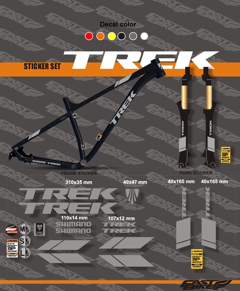 trek bike stickers