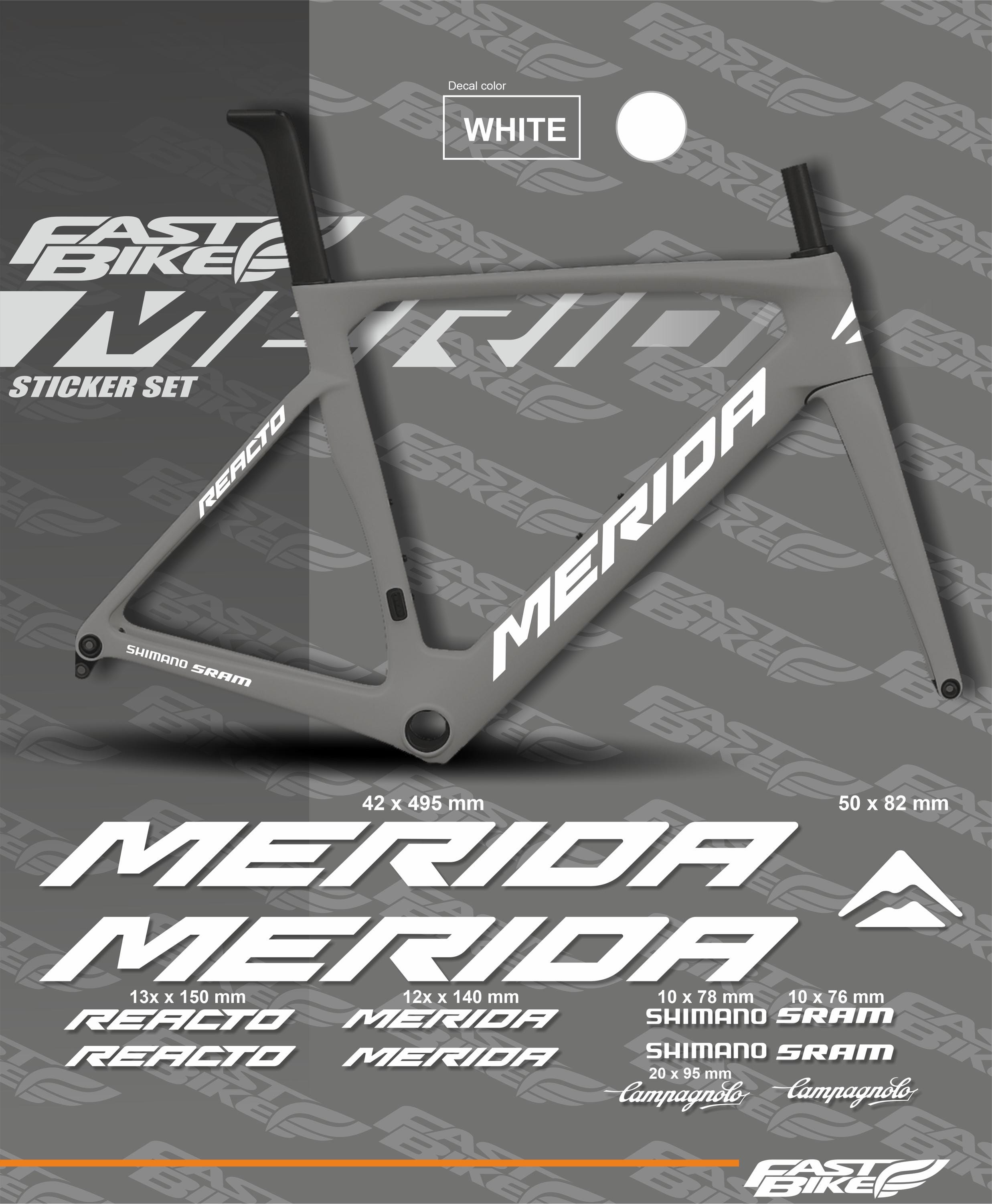 MERIDA BIKES Vinyl Decals, Stickers, Mountain Bike Cycling Bmx, HIGH QUALITY V1
