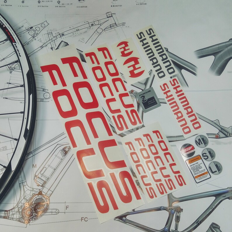 focus bike decals