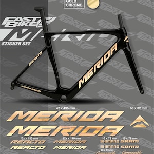 Calcomanías para bicicleta Merida Reacto - Juego de cuadros de ciclismo