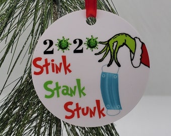 2020 Stink Stank Stunk Grinch ornament