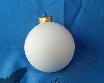 3" Round Ornament or Gazing Ball - Made To Order - Paint Your Own Bisque