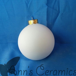 3" Round Ornament or Gazing Ball - Made To Order - Paint Your Own Bisque