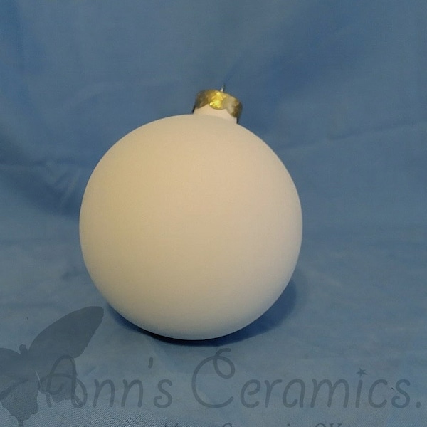 4" Round Ornament - Made To Order - Paint Your Own Bisque