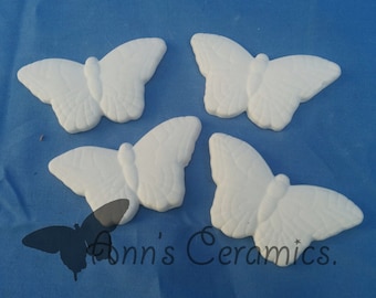 Set of Four Butterflies - Made To Order - Paint Your Own Bisque