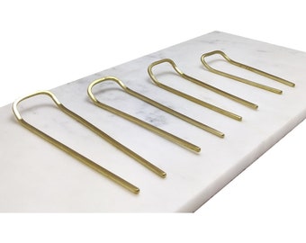 Simple Square French Pin Hair Forks in 4 Sizes