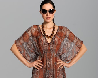 Maxi-jurk Strandjurk Pareotuniek Bikinitop Kaftan Strandjurk, Strandkleding, Jolie