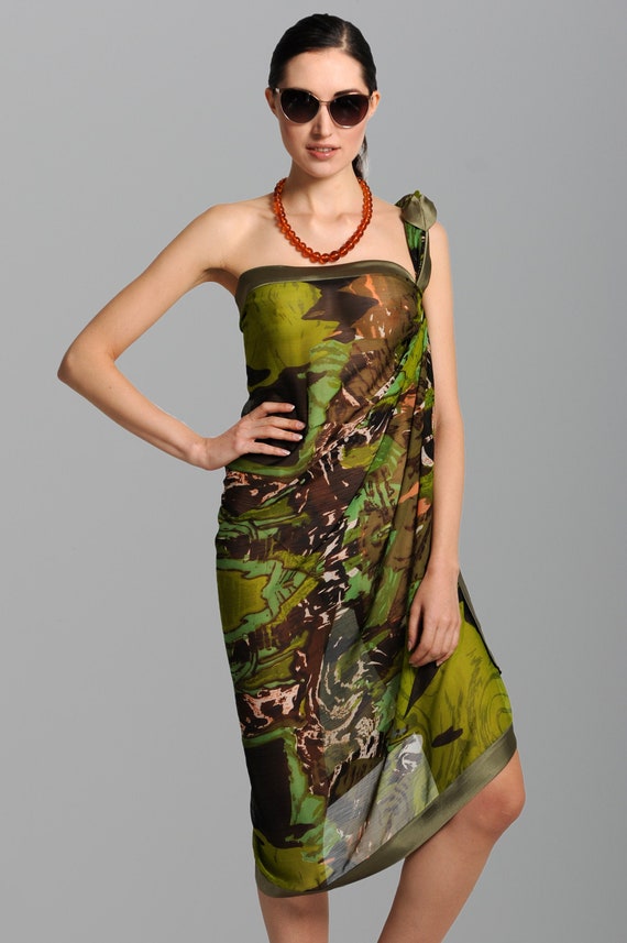 sheer sarong skirt