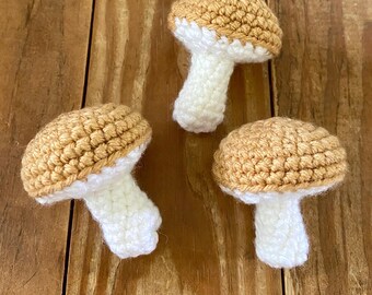 Crochet Play Mushrooms - Set of 3
