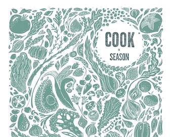 Cook In Season Vegetable Print