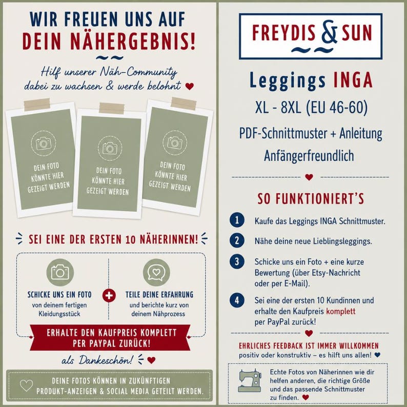 Plus Size Leggings Sewing Pattern US 16-30 / Curvy Sewing Pattern XL ...