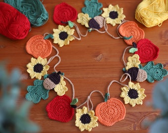 Freydis&Sun Home - crocheted garland - crocheted home decoration