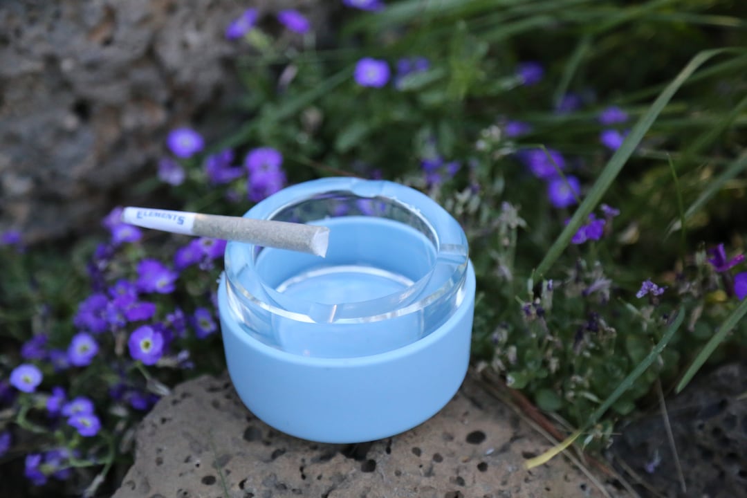 Lidded Ashtray in 6 Colors Smell Proof Portable Ashtray Etsy