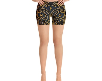 Elima Black and Gold Shorts