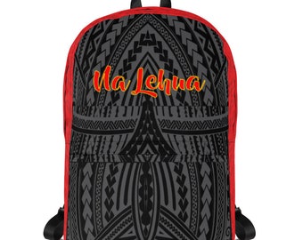 Na Lehua Blk and Red Backpack